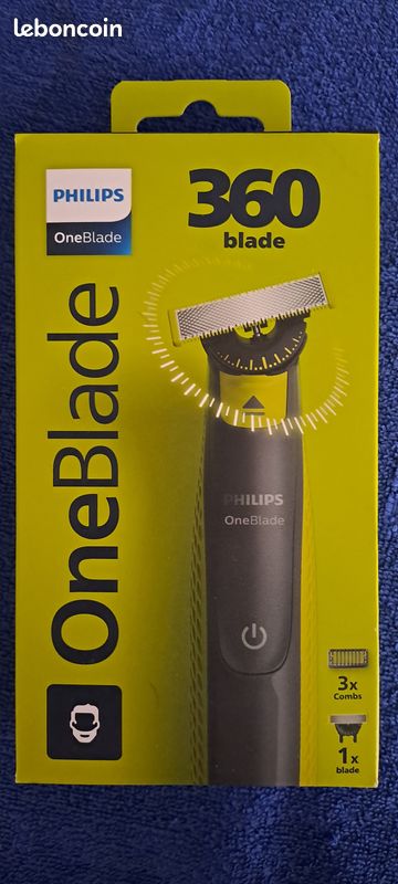 Lame De Rechange Originale Philips OneBlade 360 - Boîte Neuve Pour Rasoir électrique