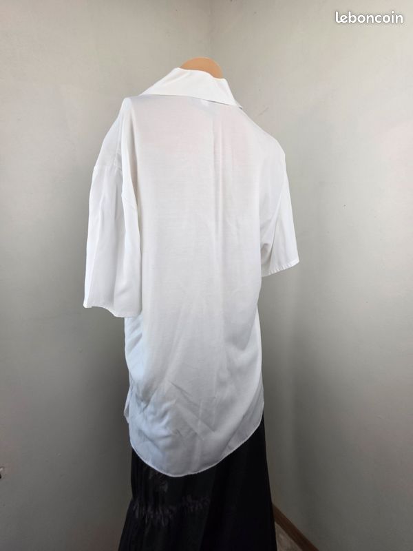 Chemisier Vintage Femme En Polyester - Taille 36 - Multicolore - Occasion Très Bon état