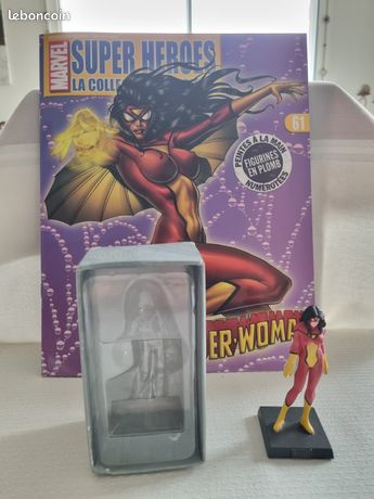 Figurine Eaglemoss Marvel #61 – Spider-Woman - En Plomb Avec Boîte