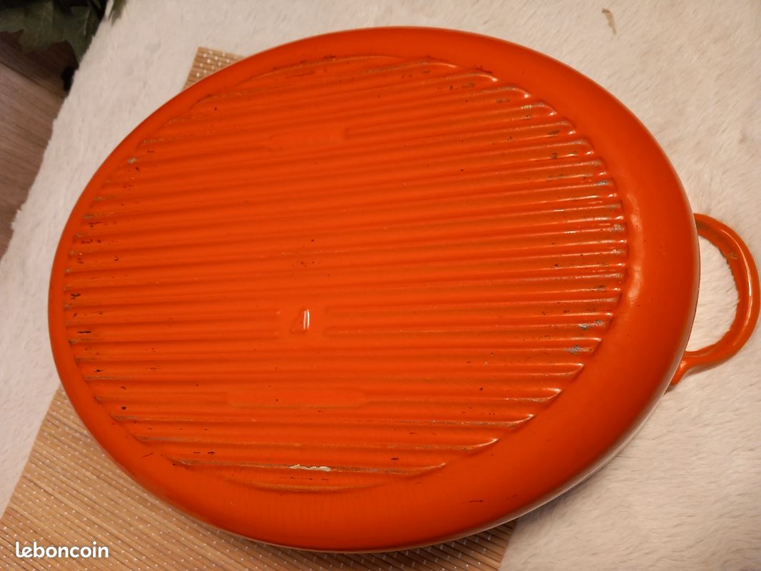 Le Creuset Grande Cocotte EN Fonte OVALE Vintage MODELE N°E ROUGE ø 29