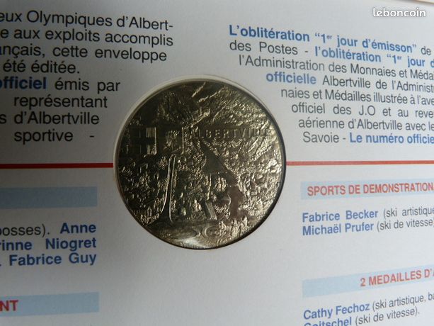 SPORTS Enveloppe Timbre médaille n°7 fme_550608 Médailles