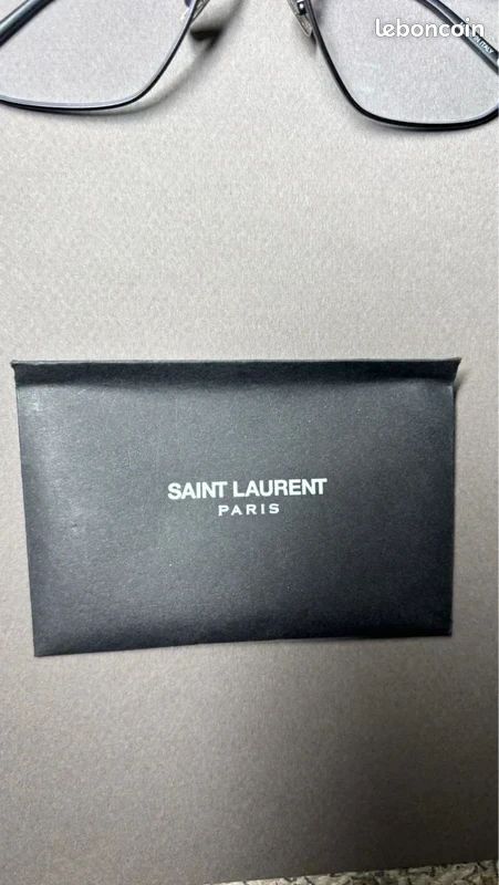 Saint Laurent SL 491 004 Black Metal Optical Glasses – Made in Italy (Original) (image 4)
