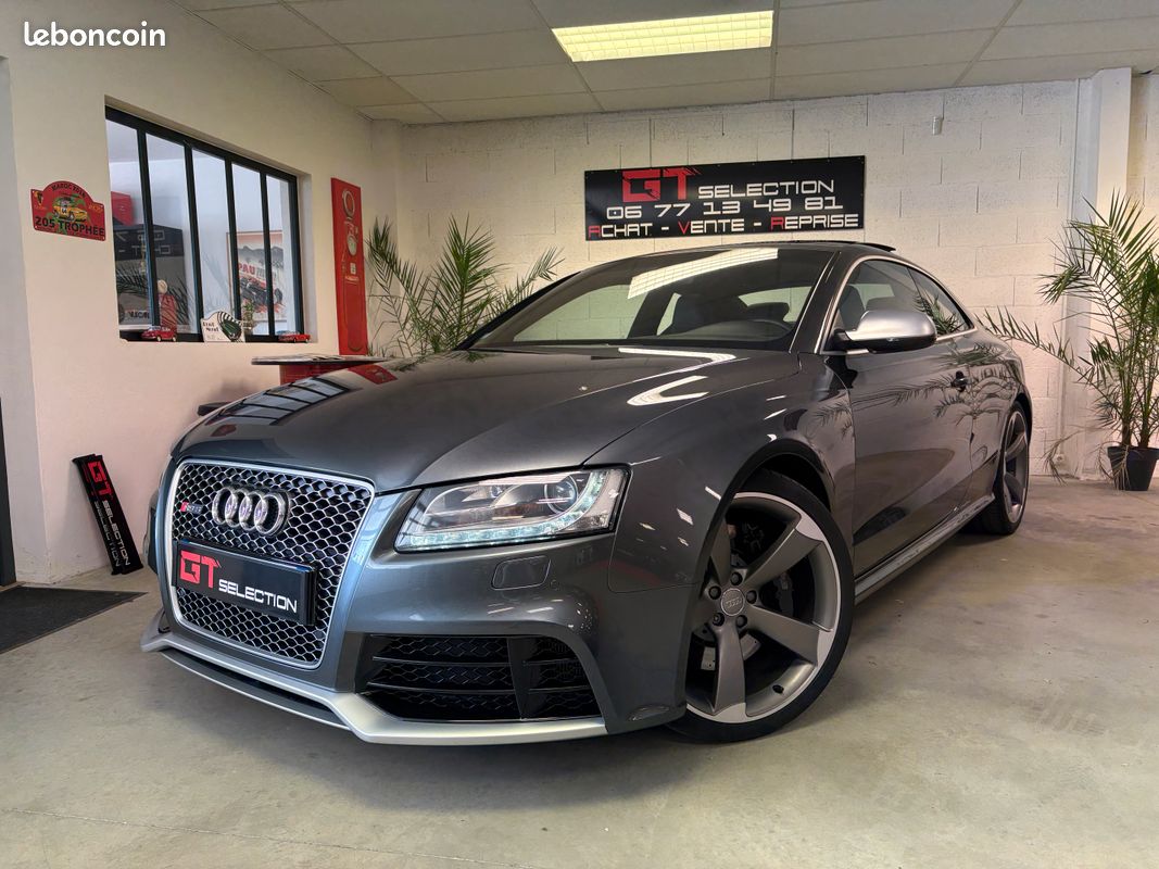 Audi RS5 Coupé V8 4.2 FSI 450 Ch Quattro Boite STronic7 "B8" Toit Pano/Rotor20P/Hifi B&O/Gris Daytona/Carplay (image 1)