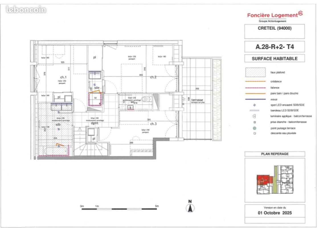 Appartement 4 pièces 91 m² · à Créteil · 91 m² · 1 575 €