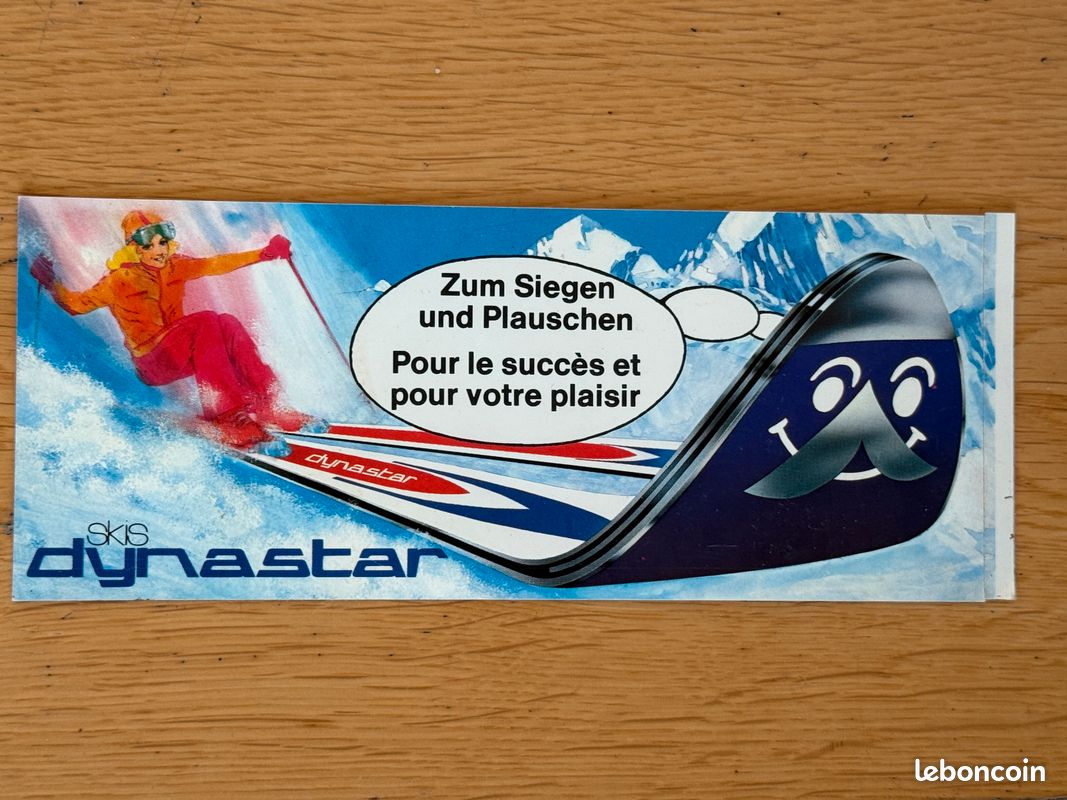 Vintage Silk Flag Disciplines de ski alpin Bulgarie années 1970