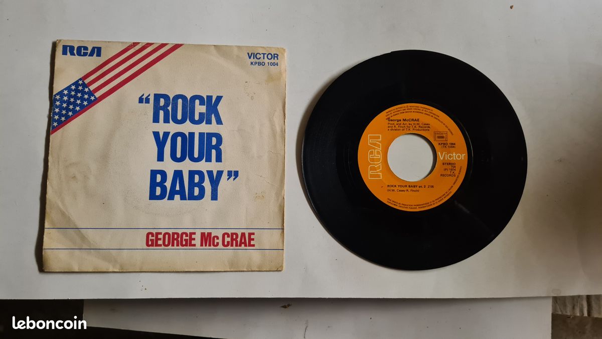 Disque vinyle 45 tours GEORGE Mc CRAE : Rock your baby (image 1)