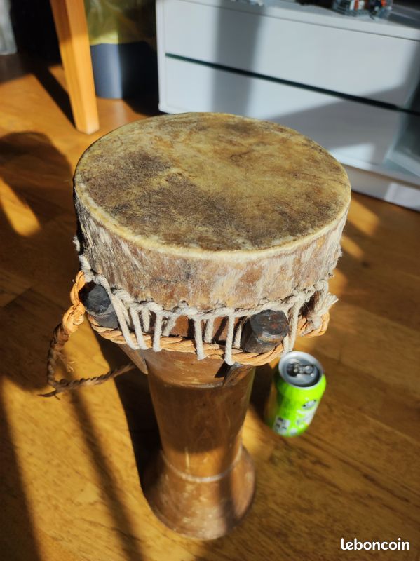 Djumbe artisanal bois 44cm (image 6)