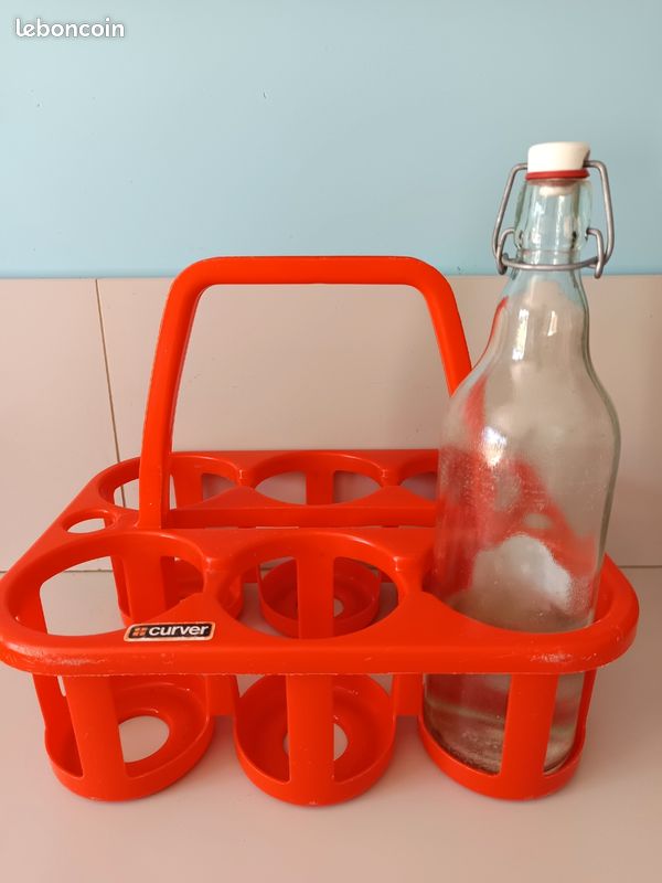 ANCIEN PORTE BOUTEILLE En Zinc A 6 Casiers EUR 18,00 - FR