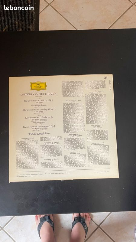 Vinyle 33 T : Klaviersonaten de Beethoven (image 2)