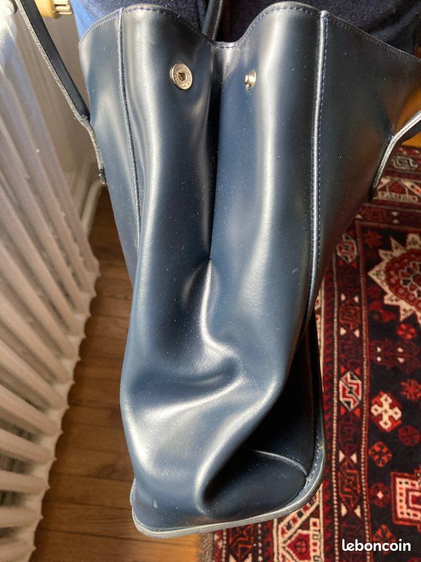 Sac à mains PAQUETAGE bleu marine (image 6)