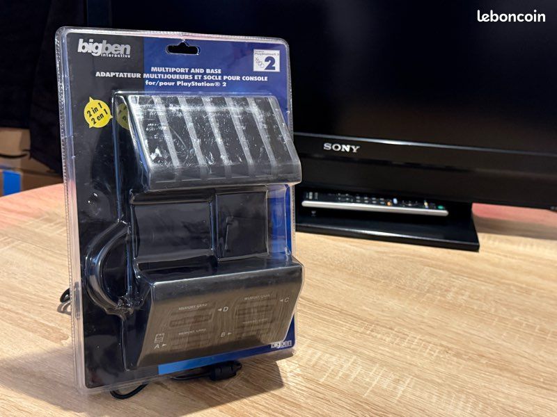 Adaptateur Multitap Bigben NEUF sous blister PlayStation 2 + 2 manettes compatibles PS1 / PS2 (image 5)