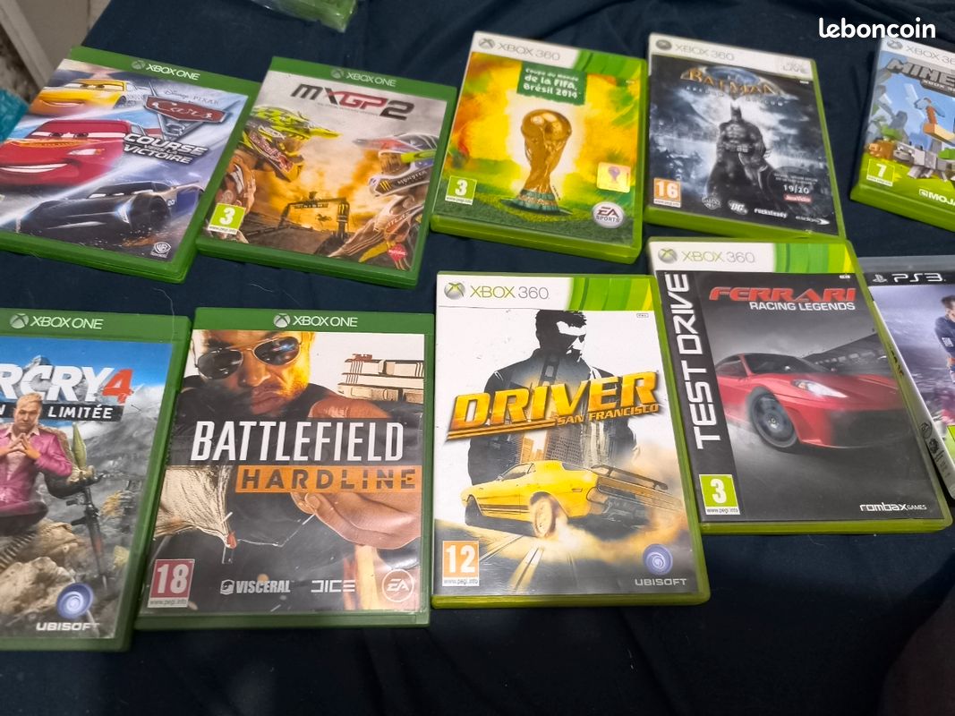 Lot De Jeux Xbox Collector - 6 Jeux De Guerre, Classification PEGI 18, En Bon état
