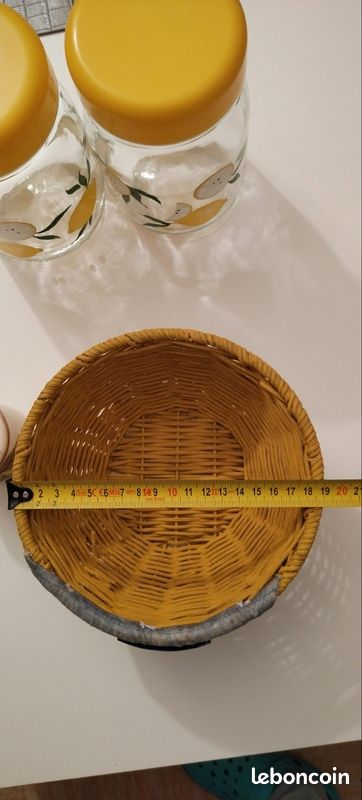 Pots en verres citons et panier (image 7)