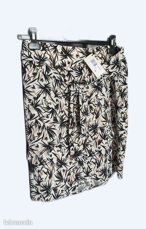 Jupe- Short De Tennis Femme San Soleil, Blanche, Taille S, Neuve Avec étiquette