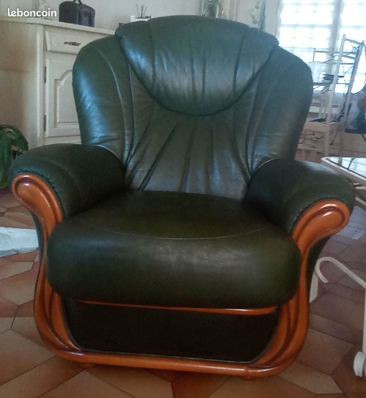 Salon cuir a venir chercher (image 2)