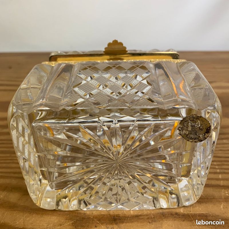 OLegei Boîte à Cartes De Mariage En Cristal Urne De Mariage Coffre Au Trésor Décoration De