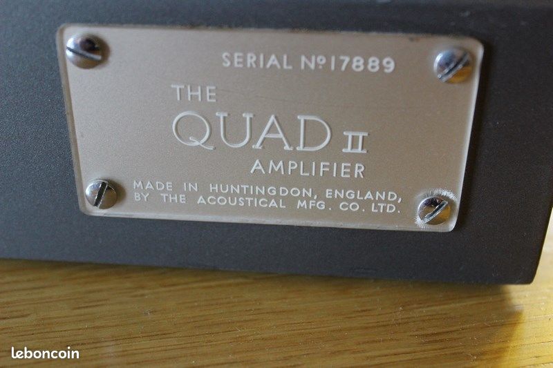 2 unit ampli quad ii ampli tubes + quad qcii + quad tuner vintage original (image 3)