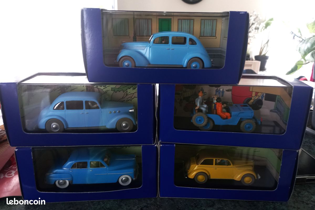 Tintin - Ensemble de 12 voitures 1:43 - En voiture Tintin