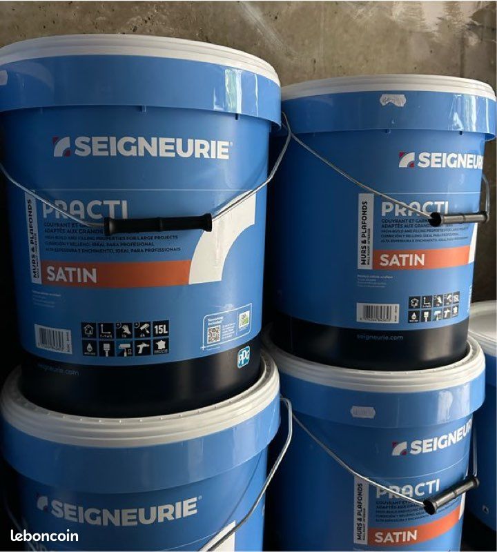 Peinture seigneurie blanche (Practi Satin), 15L (image 1)