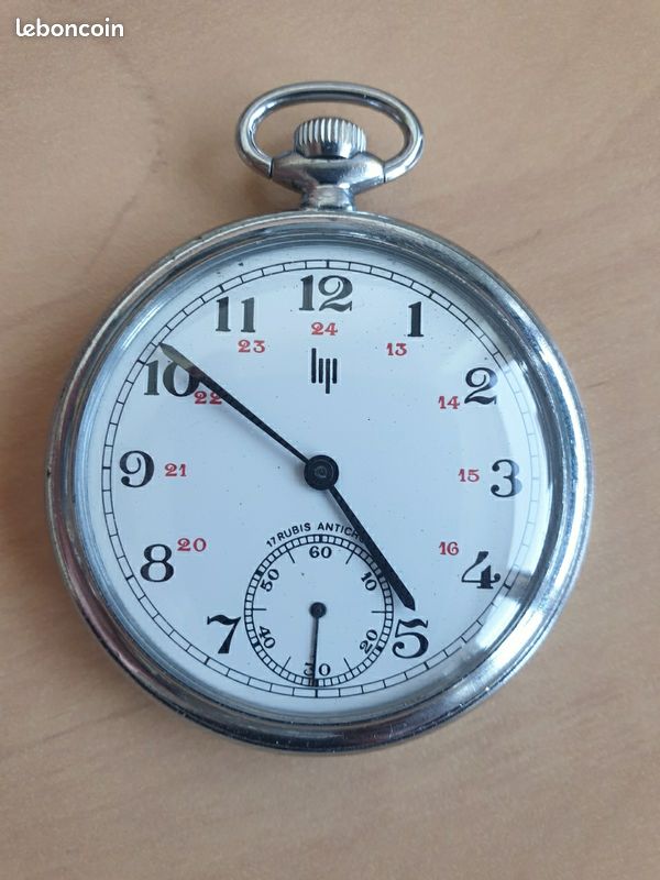 Montre Gousset Montre Anti Choc Montre Gousset Lip 17 Rubis