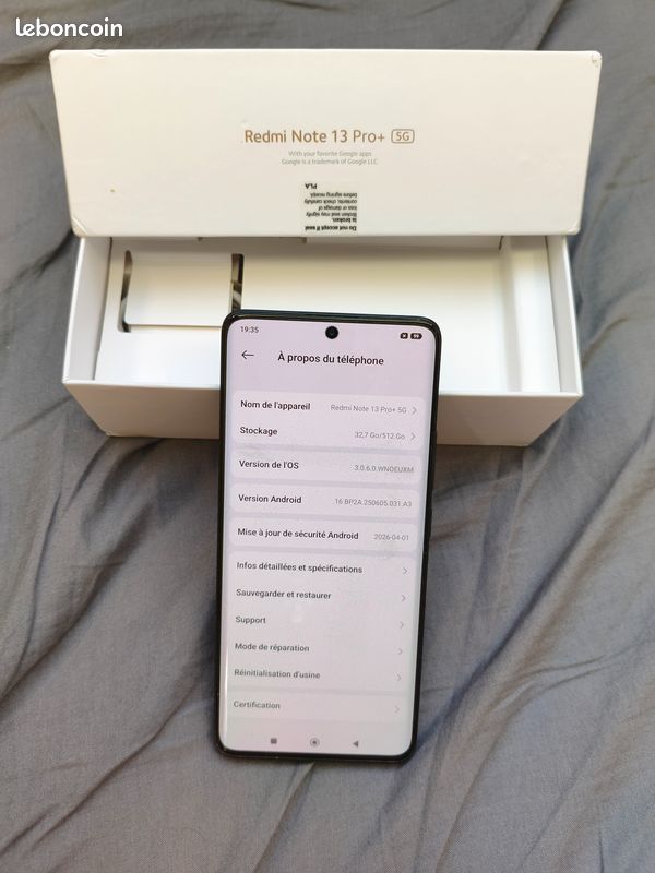 Xiaomi Redmi Note 13 Pro Plus 5G - 512 Go (image 1)