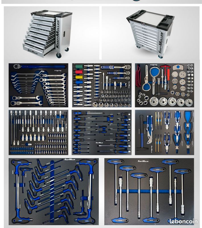 Servante d'atelier 8/8 outillés KraftMuller XL Pro (image 1)