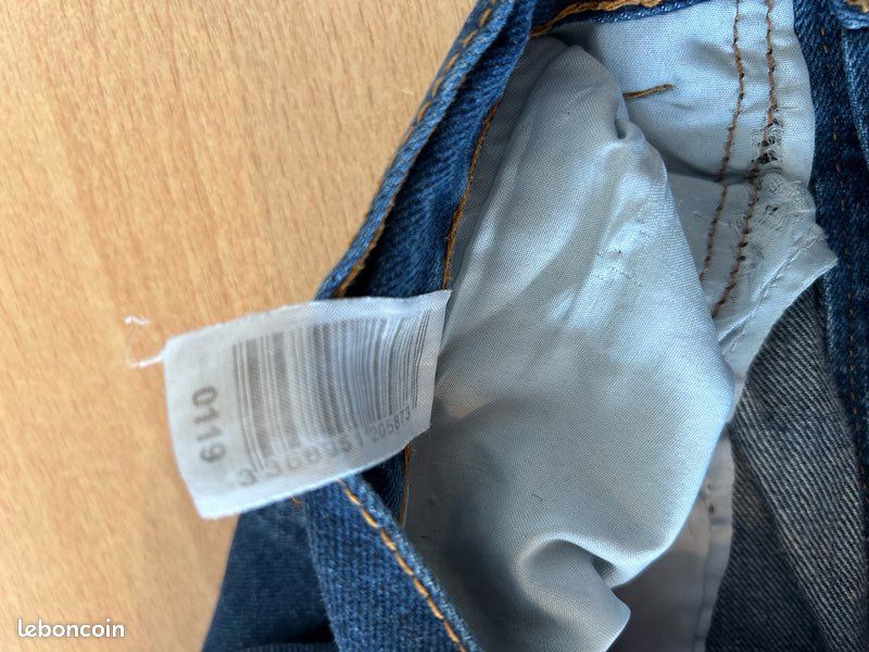 Pantalon en jean bleu (image 4)