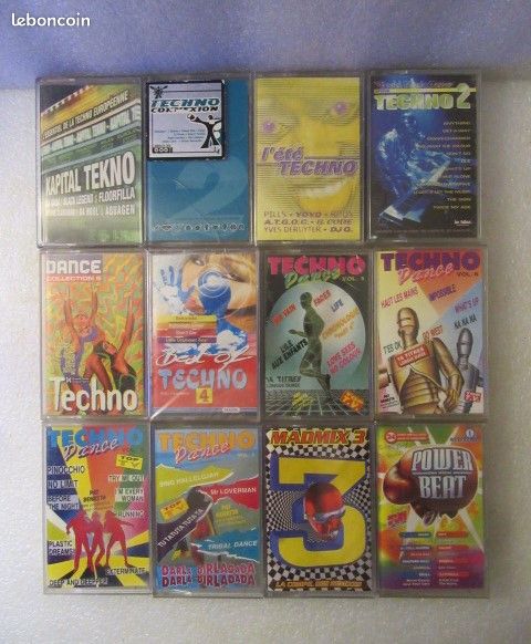 31 Cassettes audio House -Trance -Techno (ou à l’unité) (image 1)