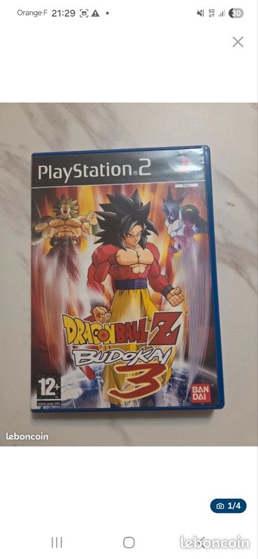 Jeu PS2 Dragon Ball Z Budokai 3 Bandai - Très Bon état Avec DVD, Boîtier Et Notice