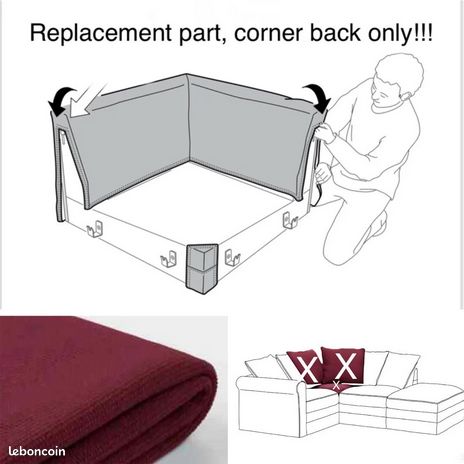 Housse pour module d'angle IKEA GRÖNLID, 503.970.03 (image 4)
