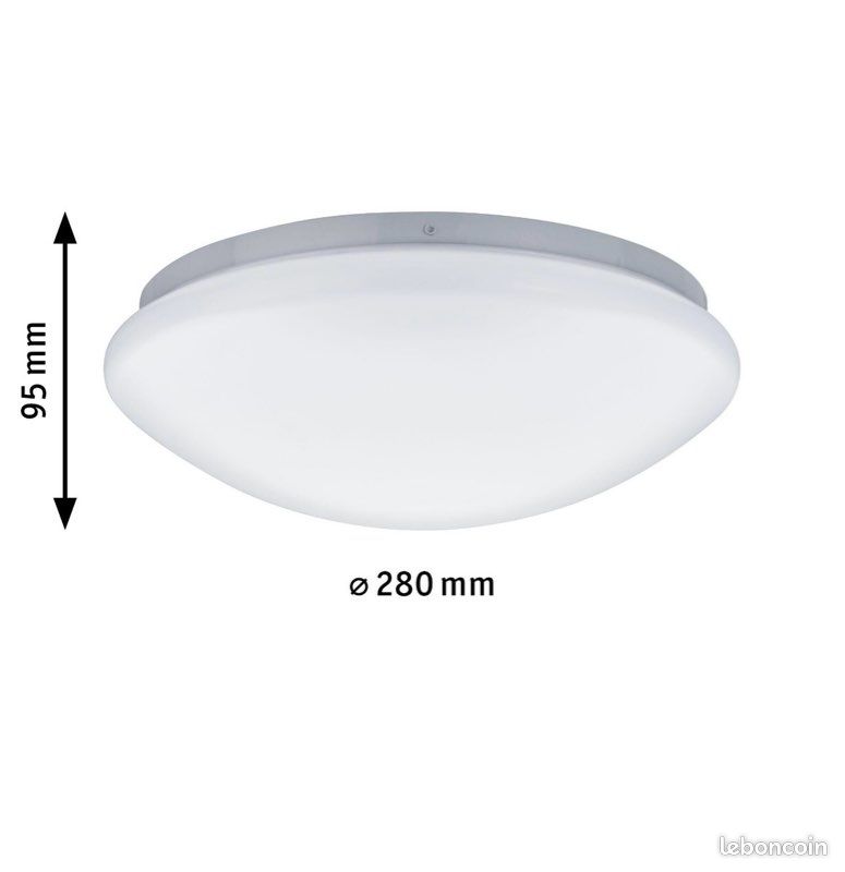 Plafonnier LED salle de bain Léonis, 780 lumens blanc neutre, Paulmann (image 4)