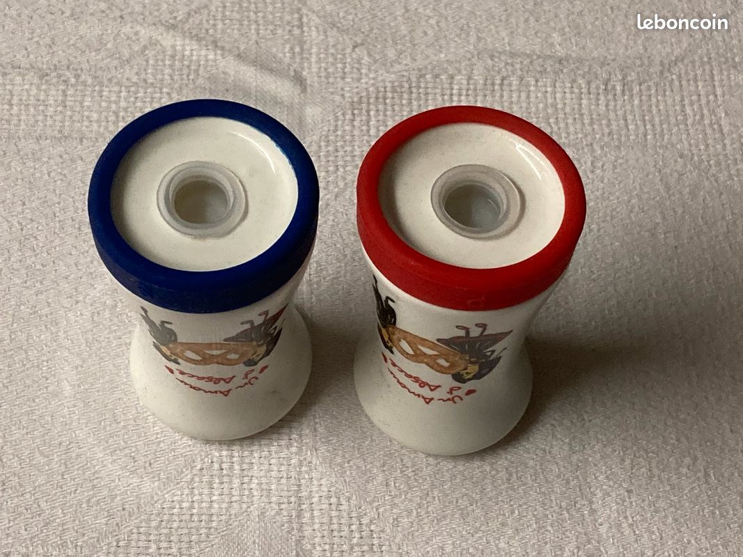 Salière et poivrière en forme de mini jar vintage sel poivre