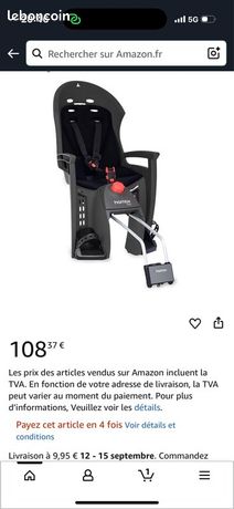 HAMAX Siege De Vélo Avec Verrouillage Siesta W Gris/noir