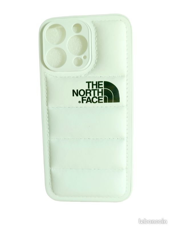 The North Face Puffer Jacket Coque Blanche pour Apple Iphone