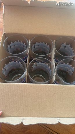 Lot De 2 Verres Collector Coupe Du Monde France 98 - Bon état