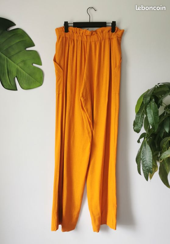 Pantalon ample en lin mélangé Joseph Opullence Taille S Vêtements