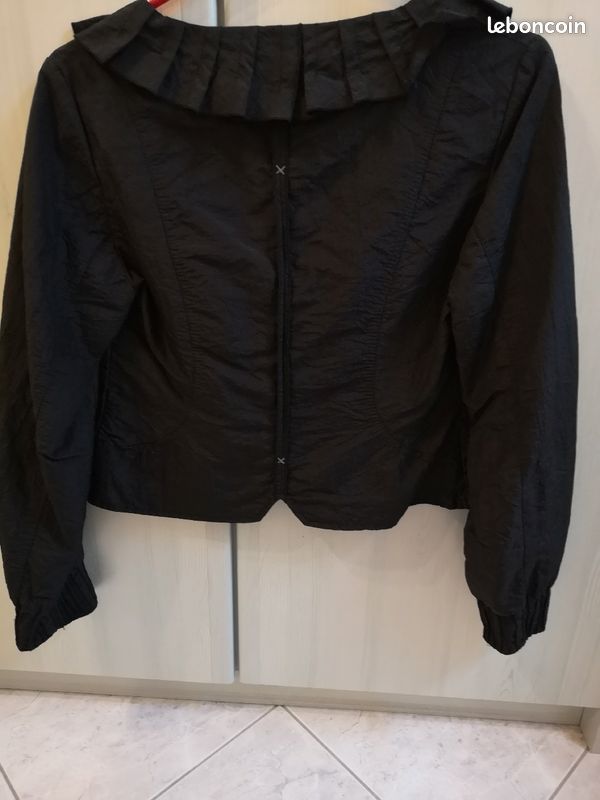 Veste noire habillée tailleur (image 6)