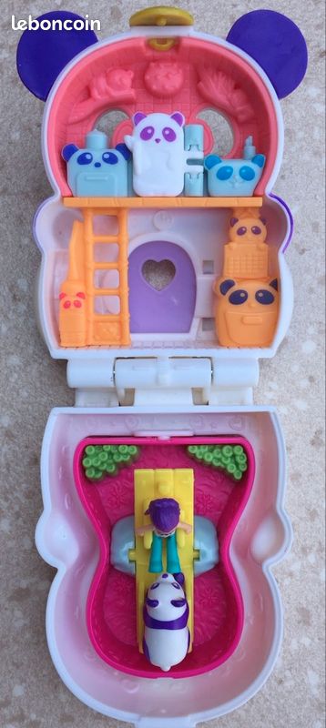 Polly Pocket Coffret Collection Transformable Panda 2 Figurines Mattel (image 1)