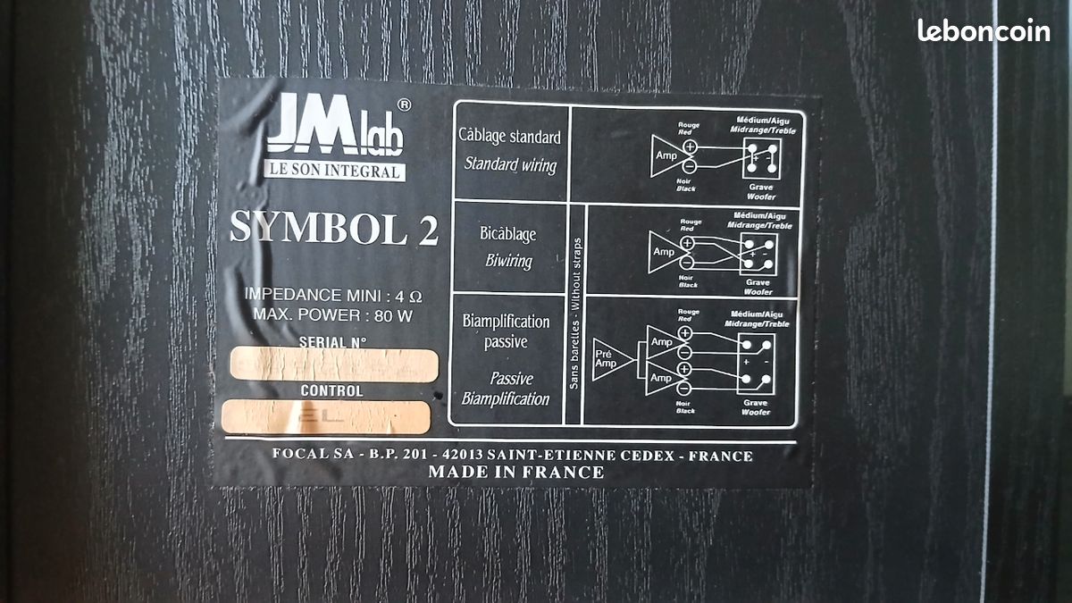 Enceinte JMLAB Symbol 5 - Photo, audio & vidéo