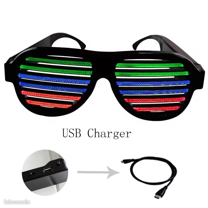 Lunettes LED évènementiel (image 1)
