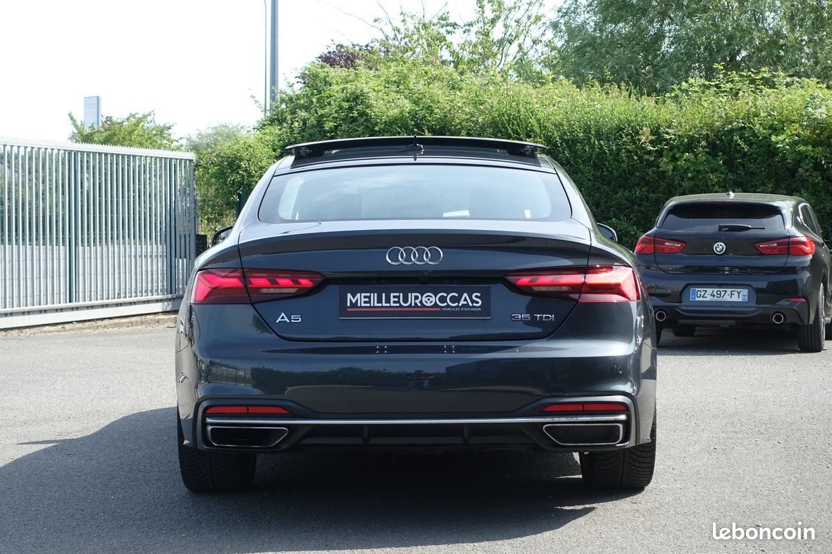 A5 Sportback 35 Tdi S-Tronic Mhev 163ch Virtual cockpit/Cuir sport chauffant/Toit ouvrant/Caméra/Régulateur adaptatif/Carplay/1°main/Garantie 12 mois (image 4)