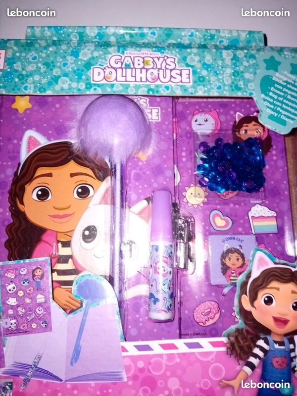 Gabby's Dollhouse Stylos à Bille Rétractables Multicolores 6 En 1