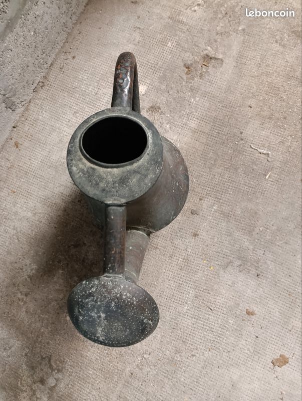 Arrosoir style anglais double anse 5L - Vert et doré
