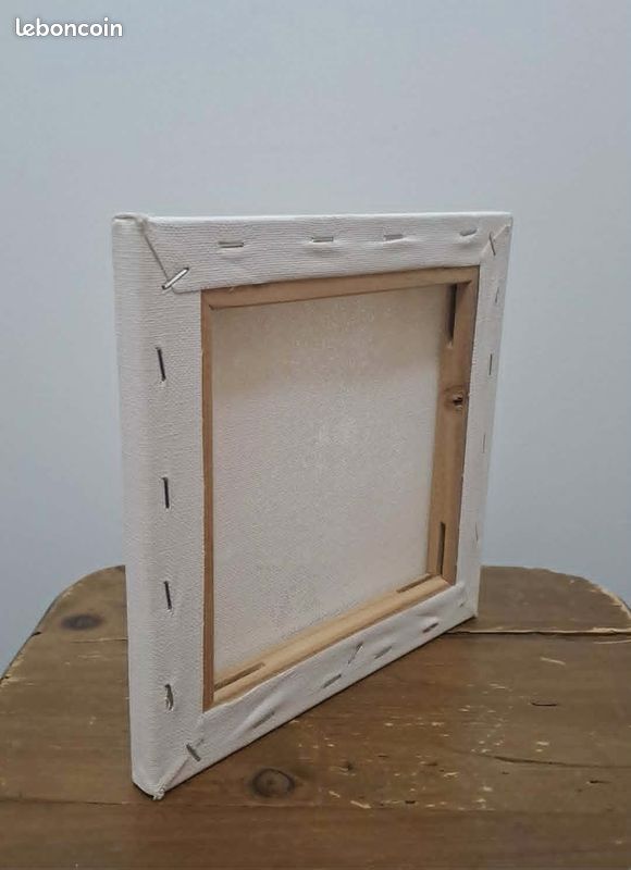 Canva toile vierge sur châssis en bois 20x20cm (Neuf) (image 2)