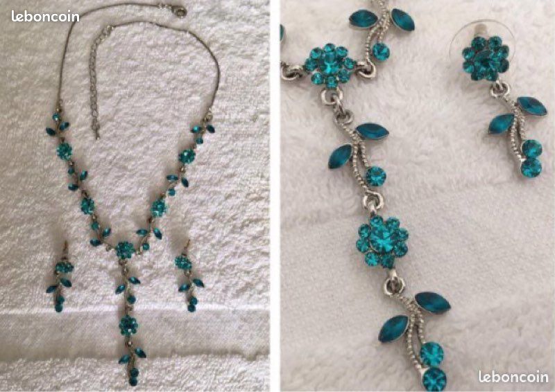 Parure collier + boucles d’oreilles (image 1)
