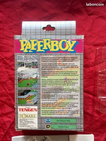 Jeu Sega Game Gear Paperboy - Avec Boîte, Bon état, Sorti En 1991