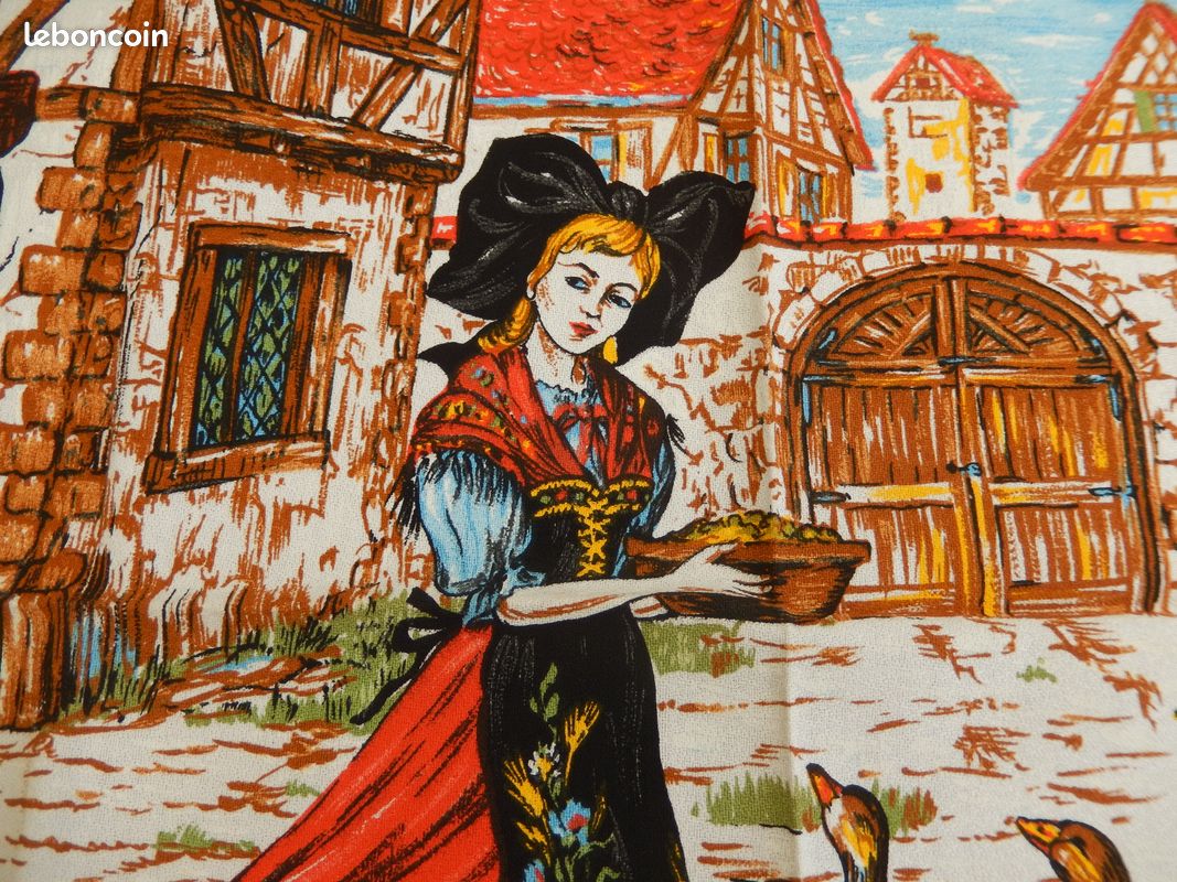 ANCIEN TORCHON , ANNÉE 1970, BOULANGERIE, COLLECTOR
