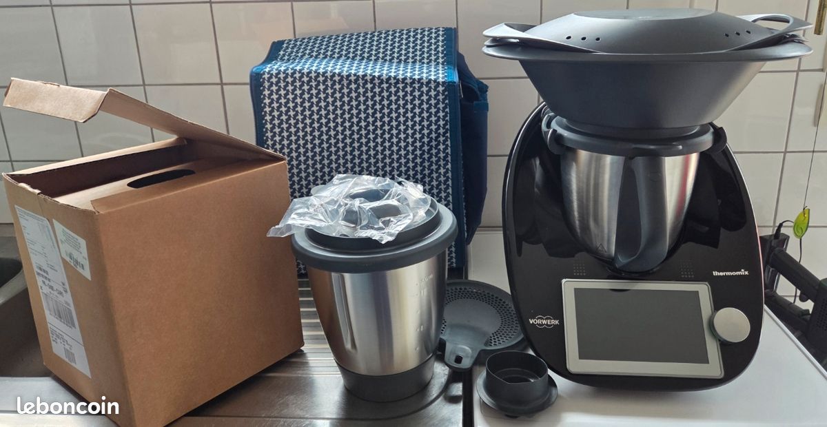 Thermomix TM6 Édition limitée noir + 2ème bol + sac de transport (image 1)