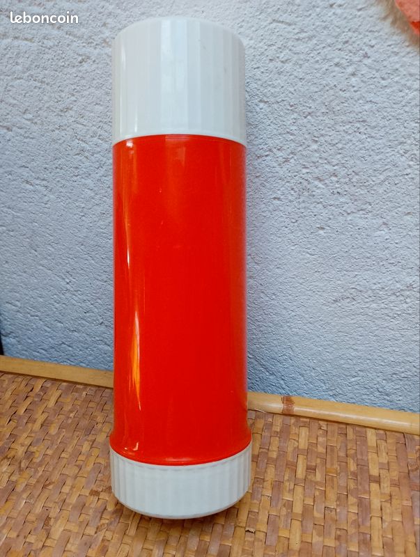 THERMOS 1L Orange 1970 - 1980 🌟 NEUF ⭐ - Arts de la table