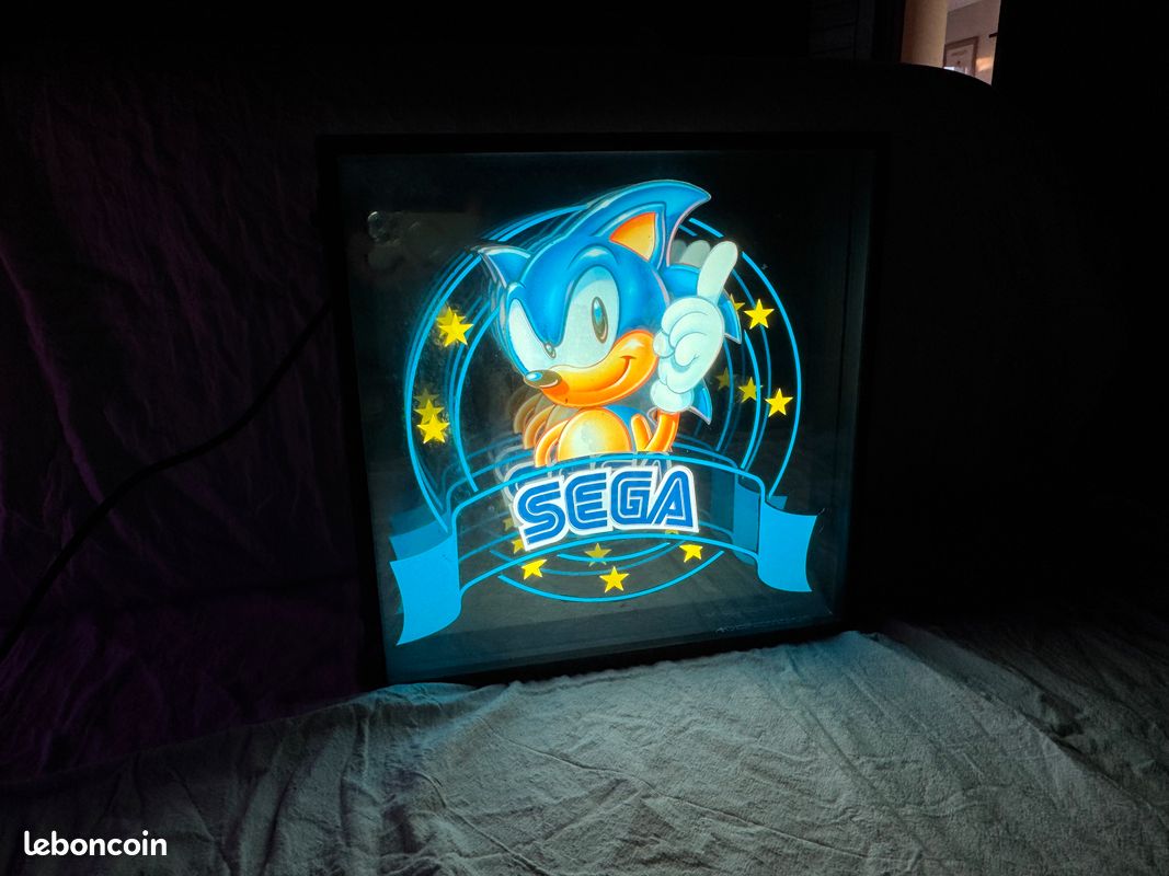 Enseigne Panneau Lumineux Sega Sonic années 90 (image 5)